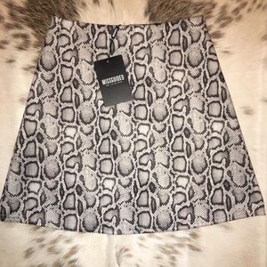 Snake print skirt from Missguided